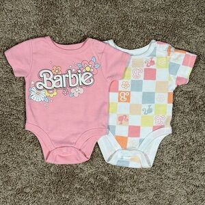 Barbie Pink and Colorful Floral Bodysuits